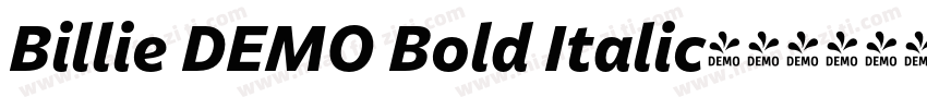 Billie DEMO Bold Italic字体转换